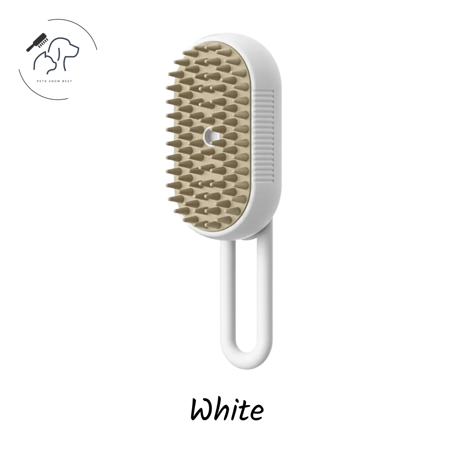 Steam Pet Brush White